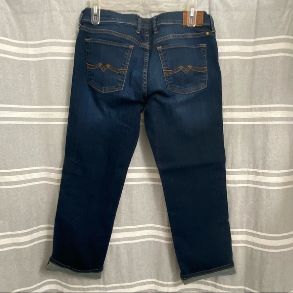 LUCKY BRAND / Sweet N Straight Crop Dark Washed Denim Jeans Size 6/28 - Picture 2 of 15